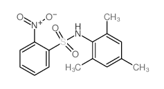 2-Nitro-N-(2,4,6-trimethylphenyl)benzenesulfonamide Structure