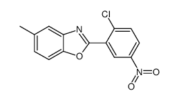 2-(2-chloro-5-nitrophenyl)-5-methylbenzooxazole Structure