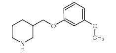 3-(3-甲氧基-苯氧基甲基)-哌啶结构式