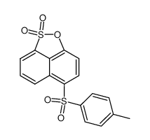 6-(toluene-4-sulfonyl)-naphth[1,8-cd][1,2]oxathiol-2,2-dioxide结构式