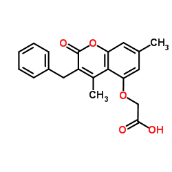 [(3-Benzyl-4,7-dimethyl-2-oxo-2H-chromen-5-yl)oxy]acetic acid结构式