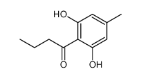 1-(2,6-dihydroxy-4-methyl-phenyl)-butan-1-one结构式
