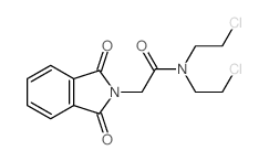 N,N-bis(2-chloroethyl)-2-(1,3-dioxoisoindol-2-yl)acetamide Structure