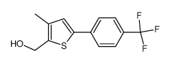 [3-methyl-5-(4-trifluoromethylphenyl)thien-2-yl]methanol Structure