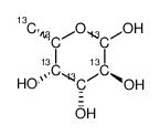 L-[UL-13C6]岩藻糖结构式