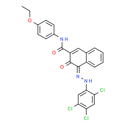 N-(4-ethoxyphenyl)-3-hydroxy-4-[(2,4,5-trichlorophenyl)azo]naphthalene-2-carboxamide Structure