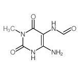 Formamide,N-(4-amino-1,2,3,6-tetrahydro-1-methyl-2,6-dioxo-5-pyrimidinyl)- Structure