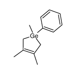 1,3,4-trimethyl-1-phenyl-1-germacyclopent-3-ene结构式