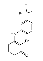 3-[3-(Trifluoromethyl)anilino]-2-bromo-2-cyclohexen-1-one Structure