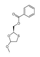 (2R)-5-Methoxy-1,3-oxathiolane-2-Methanol 2-Benzoate结构式
