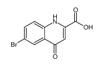 6-bromo-4-oxo-1,4-dihydroquinoline-2-carboxylic acid Structure