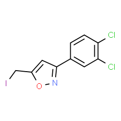 3-(3,4-DICHLOROPHENYL)-5-(IODOMETHYL)ISOXAZOLE结构式