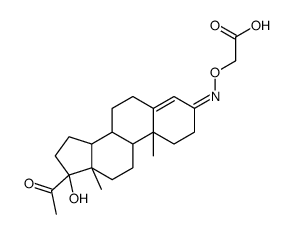 17A-HYDROXYPROGESTERONE 3-O-*CARBOXYMETH YLOXIME结构式