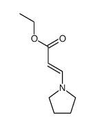 Ethyl trans-3-(1-pyrrolidino)acrylate Structure