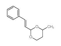 1,3-Dioxane,4-methyl-2-(2-phenylethenyl)- Structure