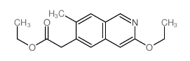 ethyl 2-(3-ethoxy-7-methyl-isoquinolin-6-yl)acetate结构式