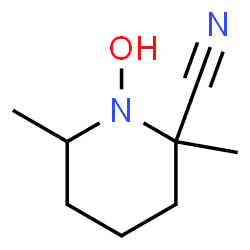 2-Piperidinecarbonitrile, 1-hydroxy-2,6-dimethyl- (9CI) picture