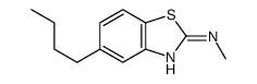 2-Benzothiazolamine,5-butyl-N-methyl-(9CI) Structure