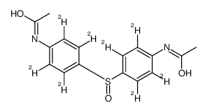 4,4'-Di-N-acetylamino-diphenylsulfoxide-d8结构式