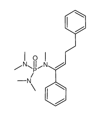 (1,4-diphenyl-1-buten-1-yl)pentamethyl phosphoric triamide结构式