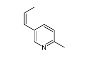 2-methyl-5-[(Z)-prop-1-enyl]pyridine结构式