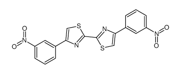 4-(3-nitrophenyl)-2-[4-(3-nitrophenyl)-1,3-thiazol-2-yl]-1,3-thiazole结构式