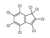 1,1,2,3,4,5,6,7-octachloroindene结构式