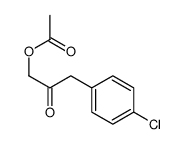 3-(4-氯苯基)-2-氧代丙基乙酸酯结构式