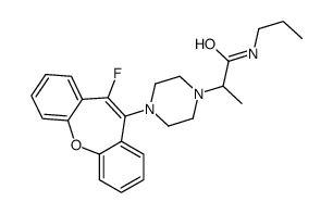 2-[4-(5-fluorobenzo[b][1]benzoxepin-6-yl)piperazin-1-yl]-N-propylpropanamide结构式