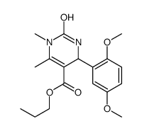 propyl 6-(2,5-dimethoxyphenyl)-3,4-dimethyl-2-oxo-1,6-dihydropyrimidine-5-carboxylate Structure