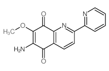 5,8-Quinolinedione,6-amino-7-methoxy-2-(2-pyridinyl)- picture