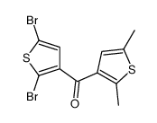 (2,5-dibromothiophen-3-yl)-(2,5-dimethylthiophen-3-yl)methanone结构式