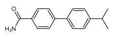 4'-Isopropyl-biphenyl-4-carbonsaeure-amid结构式