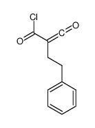 2-(oxomethylidene)-4-phenylbutanoyl chloride Structure