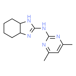 4,6-Dimethyl-N-(octahydro-2H-benzimidazol-2-ylidene)pyrimidin-2-amine结构式