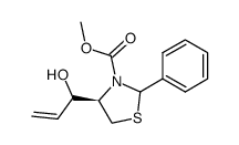 4-(1-hydroxy-allyl)-2-phenyl-thiazolidine-3-carboxylic acid methyl ester结构式