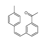 1-[3-[2-(4-methylphenyl)ethenyl]phenyl]ethanone Structure