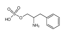 2-ammonio-3-phenylpropyl sulfate Structure