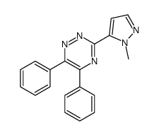 3-(2-methylpyrazol-3-yl)-5,6-diphenyl-1,2,4-triazine Structure