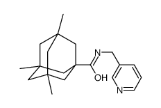 3,5,7-trimethyl-N-(pyridin-3-ylmethyl)adamantane-1-carboxamide结构式