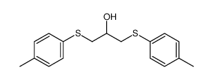 1,3-bis(4-tolylthio)propan-2-ol结构式