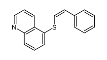 5-(2-phenylethenylsulfanyl)quinoline Structure