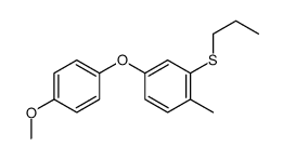 4-(4-methoxyphenoxy)-1-methyl-2-propylsulfanylbenzene结构式