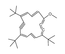 7,10,14-Tri-t-butyl-3-methoxy-1,8-bisdehydro<14>annulen结构式