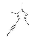 4-(2-iodoethynyl)-1,3,5-trimethylpyrazole结构式