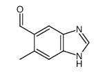 1H-Benzimidazole-5-carboxaldehyde,6-methyl-(9CI) Structure