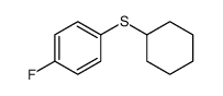 1-cyclohexylsulfanyl-4-fluorobenzene结构式