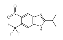 5-nitro-2-propan-2-yl-6-(trifluoromethyl)-1H-benzimidazole结构式