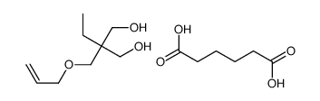 2-ethyl-2-(prop-2-enoxymethyl)propane-1,3-diol,hexanedioic acid结构式