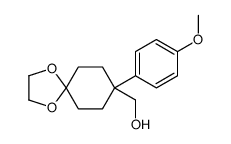 [8-(4-methoxyphenyl)-1,4-dioxaspiro[4.5]decan-8-yl]methanol Structure